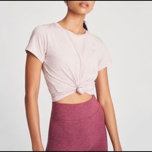 We Over Me Foundation Crew Front Tie Tee Size L